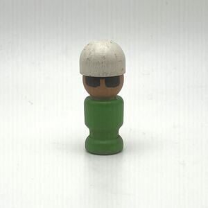 Rare Vintage 1959 Fisher-Price Little People Boy with Glasses